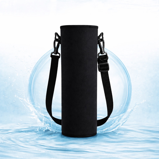 Water Bottle Sleeve Bag with Adjustable Strap